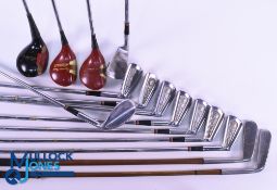 Ben Hogan Producer Part Set of Steel Shafted Golf Irons, 3-9 with a sand wedge, plus Eskit 2 Xpert