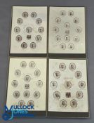 1909-1911 A Collection of 4 Rugby School Cricket 