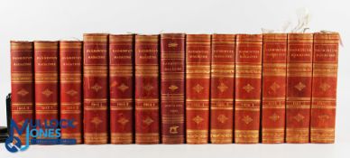 1901-1907 The Badminton Magazines of Sports & Pastimes, to include Golf Articles - 13 assorted
