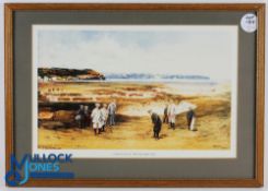 Michael J Brown after - 1913 Life Association of Scotland Calendar Coloured Golfing Print - 
