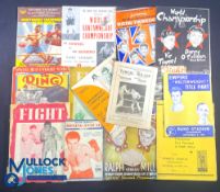 1947-1952 South African Boxing Programmes and Magazines to include Dec 13th 1947 Wembley Stadium
