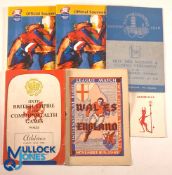 Assorted Sports Programmes and signed Dinner Cards, to include 1948 Olympic Closing Ceremony, 6th