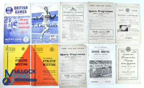 Thirty assorted Athletics programmes from the fifties - Club, Country, English and Scottish, a