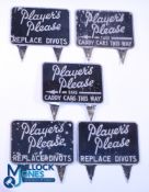 Collection of Golf Club Alloy Tin Plate Golf Course Signs (5) - to incl 2x 