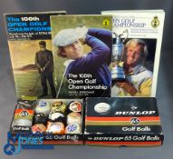 Dunlop 65 Golf Ball box with a selection of wrapped and part wrapped balls - Dunlop, Penfold