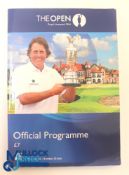 Autographs - Multi-signed 2014 Open Golf Championship Programme Royal Liverpool with Draw Sheet -