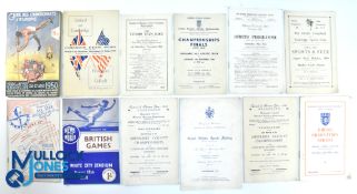 Twenty-three assorted Athletics programmes from the fifties - Club, Country, English and Scottish, a