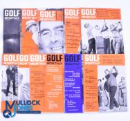 1966 Collection of Golf Monthly Magazines (11) a complete run from January to November to incl