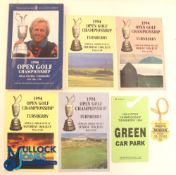 Autographs - Multi-signed 1994 Open Golf Championship Programme Turnberry with Order of Play