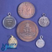 Assorted Golf Medals & Medallions (6) featuring a large Royal Artillery Golfing Society '1930