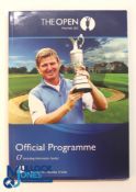 Autographs - Multi-signed 2013 Open Golf Championship Programme Muirfield with Draw Sheet -