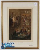 Rowntree, Harry (b.1880-d.1950) original mixed media golfing watercolour titled 
