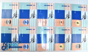Ten Helsinki Finland 1994 European Athletic Championships programmes - 10 programmes with one