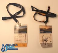 Autograph - Francesco Molinari Signed Open 2018 Golf Championship Carnoustie Ticket and Lanyard -