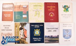Ten Golf Club Paperback Publications - Matlock Golf Club Handbook c1950s, Caring for Walton Heath