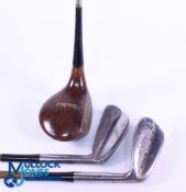 Collection of Alex Herd Signature Coated Steel and Steel Shafted Golf Clubs (3) to incl 2x