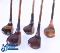 5x Various Good Size Socket Head Brassies and Baffie - makers incl P E Rosser West Bowling C C.; S