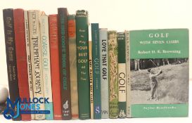 Fifteen assorted golf books - Golf is my Game 1960 Robert Tyre Jones, Golf a New Approach 1949 Lloyd