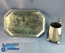 1886 & 1888 Lawn Tennis Trophy Awards: a 1886 Southdown Lawn Tennis Club handicap won by Herbert H