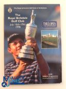 Autographs - Multi-signed 1998 Open Golf Championship Programme Royal Birkdale - featuring