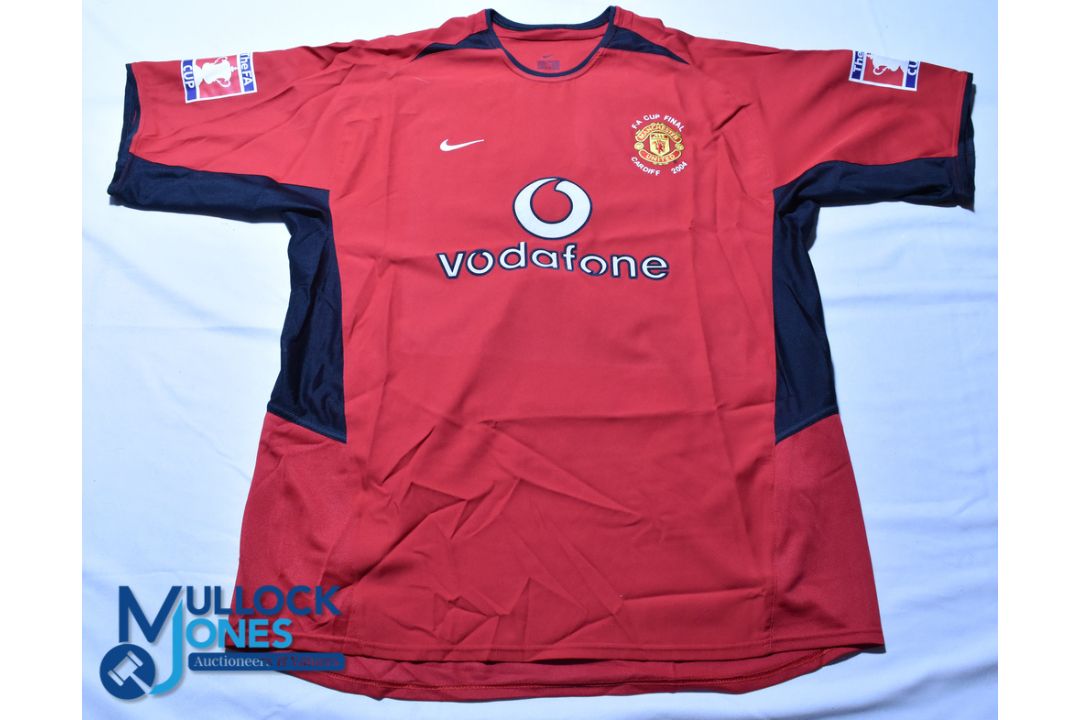 Manchester United FC home football shirt - 2004 FA Cup Final #16 Keane - Nike / Vodafone, Size XL, - Image 1 of 2