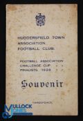 1927/28 Huddersfield v Portsmouth FA Cup Finalists Souvenir publication contains various images