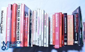 Thirty Manchester United Football Club related books including limited edition Manchester United