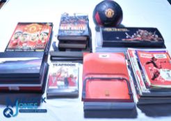 Lot of Manchester United FC Memorabilia - Panini Sticker Album (3 stickers missing), a football,