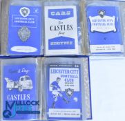 Leicester City FC home football programmes 1957-1960 in binders. 1957/58 - 17 (Sunderland,