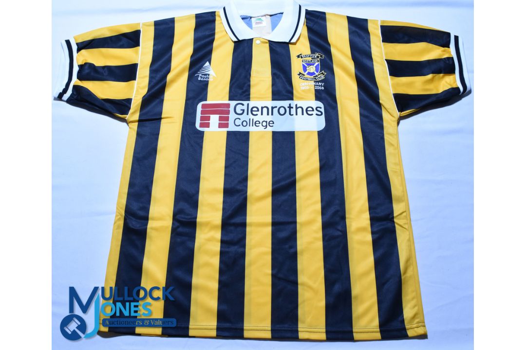 1903-2003 East Fife FC Centenary Football Shirt. Paula Benara, Size L, shorts sleeves, G - Image 1 of 2