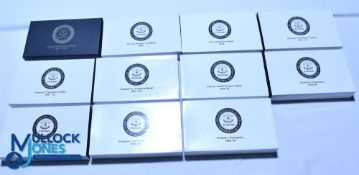 Eleven Everton Football Club limited edition replica medals, all boxed and VGC condition - 1890/91