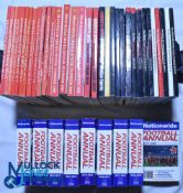 Thirty-three Manchester United Football Club Yearbooks 1987-2018 together with nine Nationwide