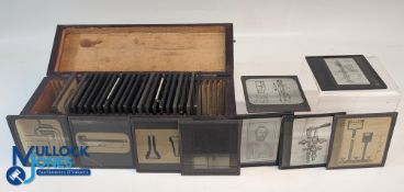 Henri Giffard Engineer invented steam injector original glass lantern slides of his invention -