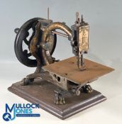 Antique Shakespeare Sewing Machine by The Royal Sewing Machine Company Birmingham, cast iron with