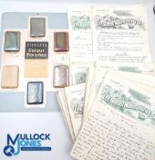 Industrial Ephemera - Metal plate issued by Allied Ironfounders Ltd featuring six swatches