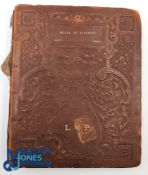 Autographs And Crests Victorian era album containing a large qty of cut signatures - mainly the