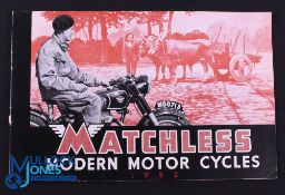 Matchless Modern Motor Cycle 1951 sales Catalogue - 8 page catalogue illustrating their range of 6
