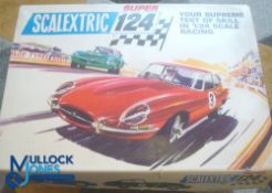 Rare Scalextric Super 24 210 Set in original box with Alfa Romeo and Jaguar with their original