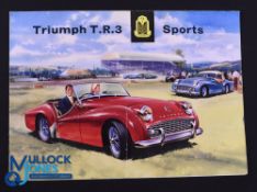 Triumph TR3 Sports 1955 Sales Brochure - A very fine 7 page fold out sales Brochure with 9