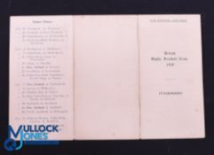 Rare 1930 British & I Lions Itinerary: 5.5