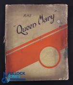 RMS Queen Mary 1936 Brochure - A very impressive large 38 page publication featuring 3 fold out