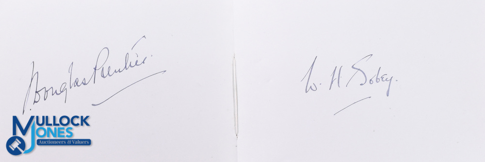 Rare 1930 British & I Lions Fully Signed Autograph Book: Clean padded leatherette book, 5" x 4",