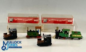 4x Egger Bahn Joufe HO 9mm Narrow Gauge Locomotives to include a Union Pacific with tender x V11