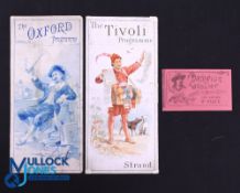 Ticket For S F Cody Wild West Stage Show c1890s - Graphic pictorial ticket for one of S F Cody's