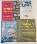 Olympic Games official reports on the 1952 and 1956 games issued by the British Olympic