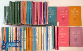 Sixty-seven Road, Rail, Bus & Coach Timetables - mainly London & Districts in good/fair condition