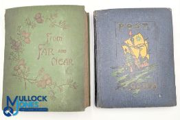 Two late 19th, early 20th century, albums of Postcards - From Far and Near Album with approx. 235