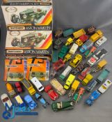 Lesney Corgi Matchbox Play Worn Diecast Cars Vehicles, plus 2 good Matchbox Aston Martin PK301 - set