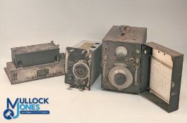 WWII British and US Army Wireless Parts, 3 untested parts of US Army signal Corps frequency meter,