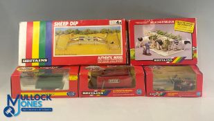 Britain 1:32 Scale Farm Vehicles Models, to include milking parlour 4710, tipping trailer 9565,